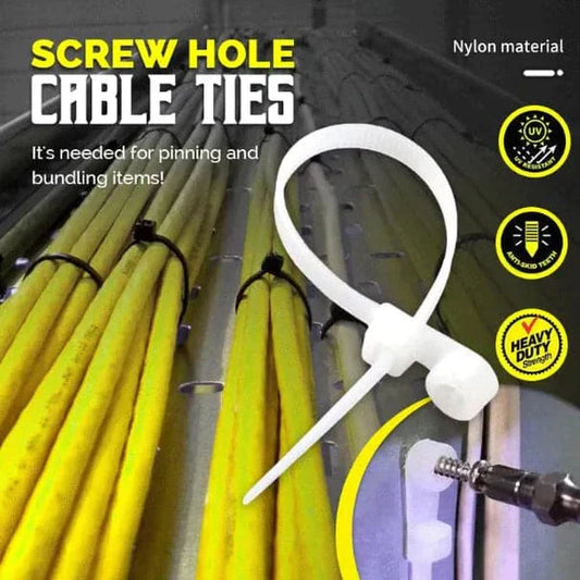 Cable Ties with Screw Hole